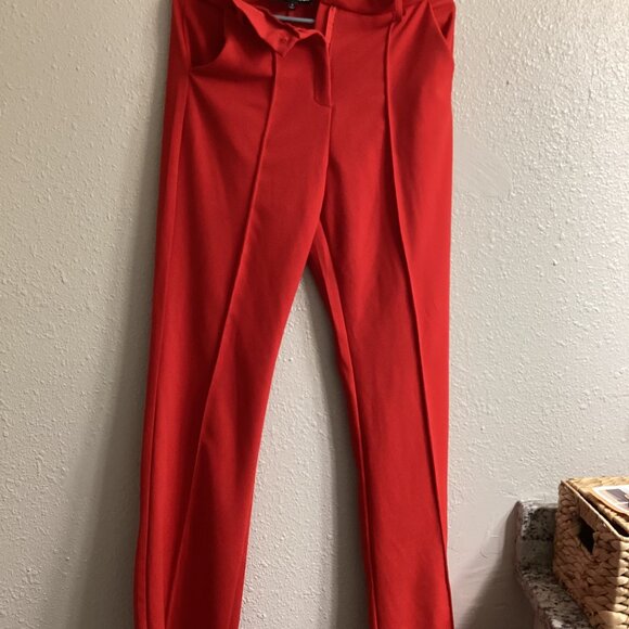 FASHION NOVA Heidi Wide Leg Trouser Pant - Red - Picture 4 of 4